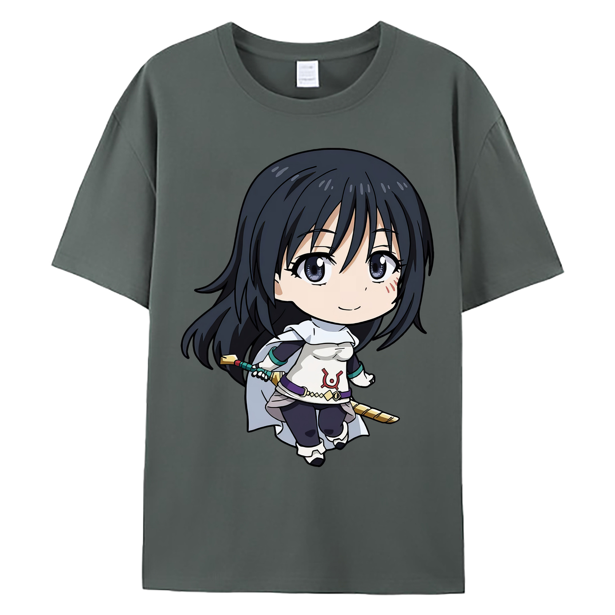 （画像用） 転スラ Regarding Reincarnated to Slime 綿100％ メンズ半袖Tシャツ｜肌触りやわらか＆通気性